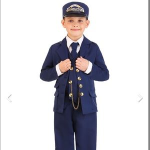 North Pole Costume kids size M - Navy Blue
